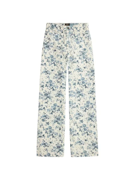 Blugi Ralph Lauren Rrl cu model floral cu imagine