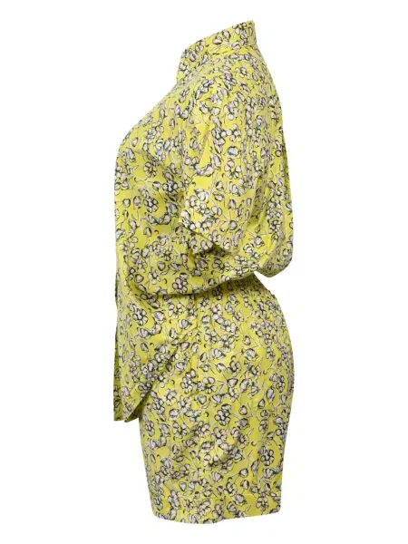 Cămașă Max&co. cu model floral galben