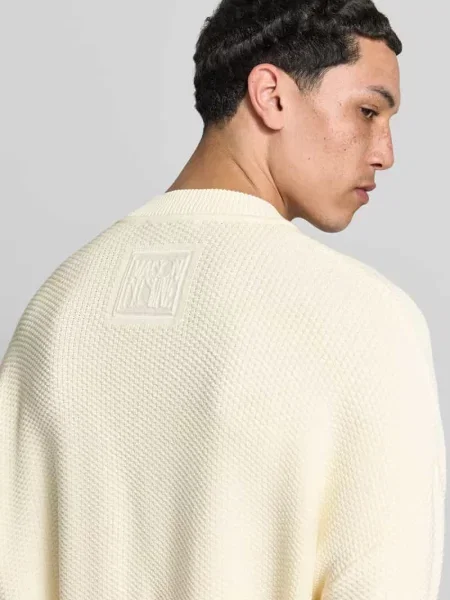 Kardigan rozpinany z kwiatowym haftem Maison Kitsune