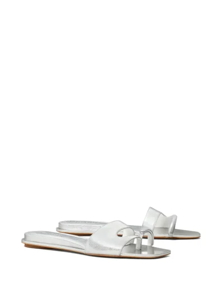 Papuci Tory Burch argintiu