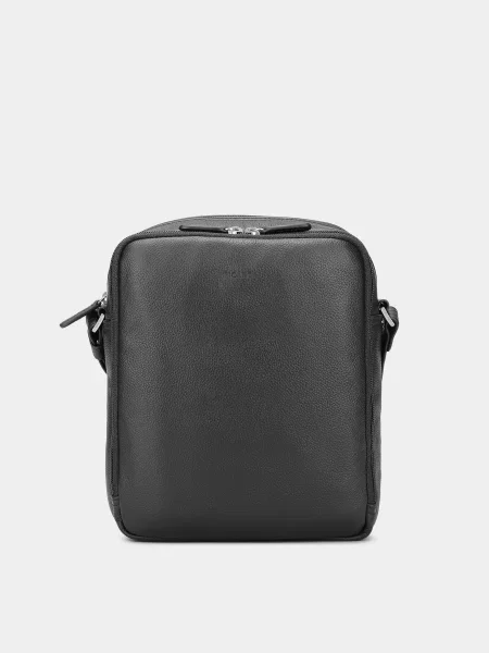 Кожаная сумка через плечо Picard черная