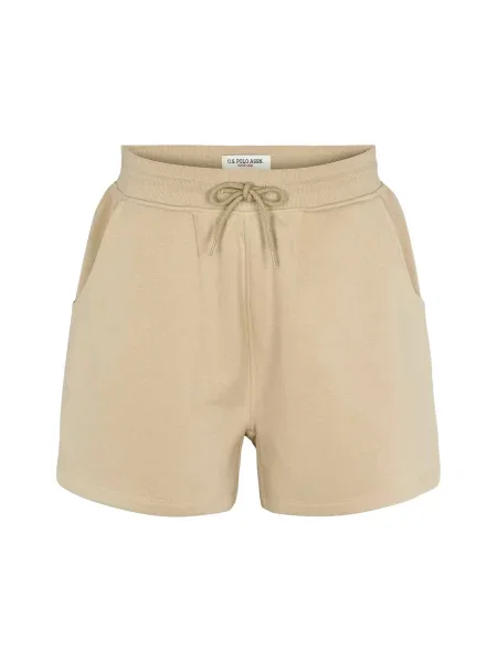 U.S. POLO ASSN. Pantaloni UWIben bej / murdar alb