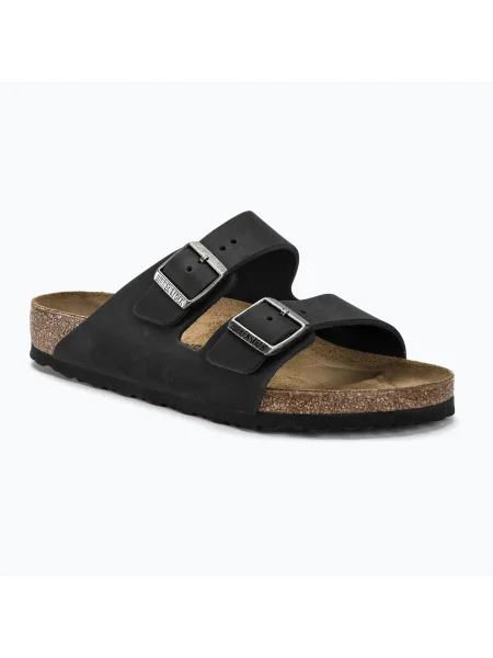 BIRKENSTOCK Arizona LEOI Regular čierne obuv hnedá