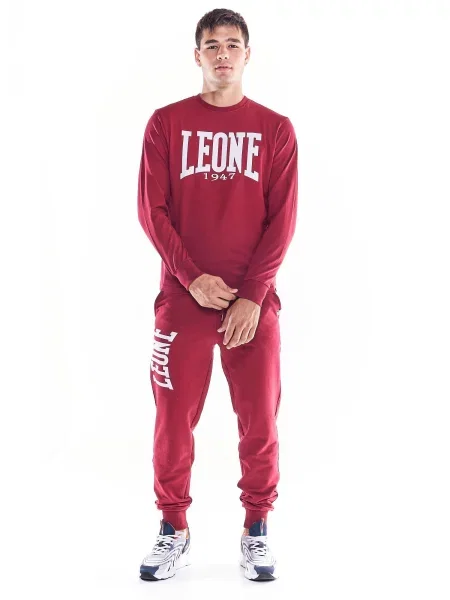 Leone Apparel koszulka z długim rękawem czerwona