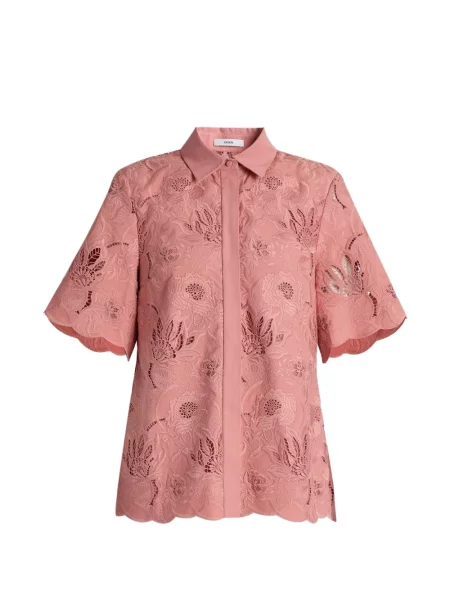 Scurt cămașă Erdem cu model floral roz