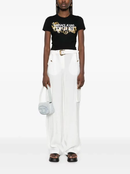 Tricou Versace Jeans Couture cu imagine negru