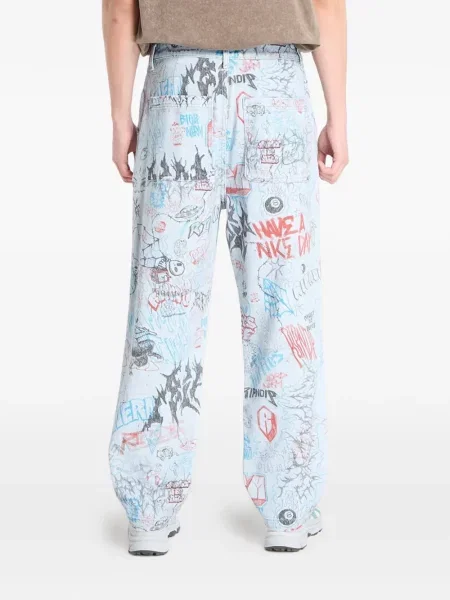 Blugi cu picior larg Ripndip cu imagine albastru
