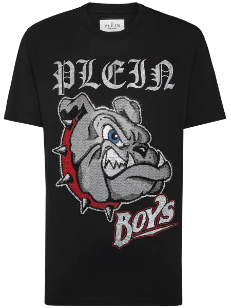 Tricou Philipp Plein cu imagine negru