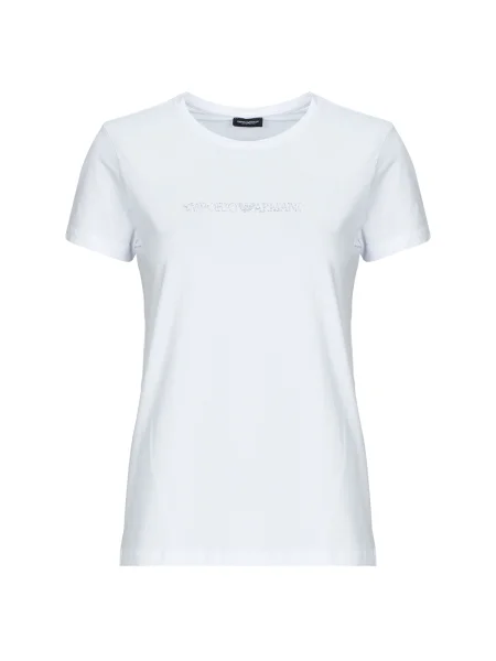 Kerek nyakú ingruha Emporio Armani fehér