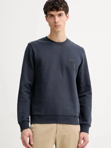 Bombažen pulover Marc O'Polo mornarsko modra