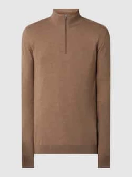 Bluza z kołnierzem o kroju regular fit z czystej bawełny model ‘BERG’ Selected Homme