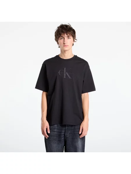 Tricou Calvin Klein Hi Low Emb Jersey Tee Black L negru