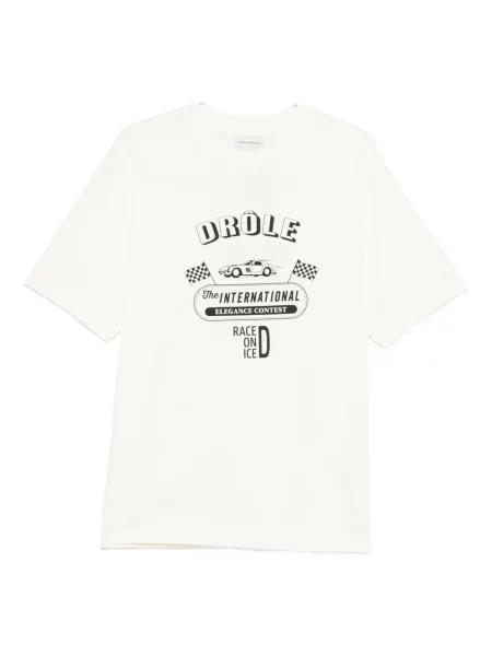 Tricou Drole De Monsieur cu imagine alb