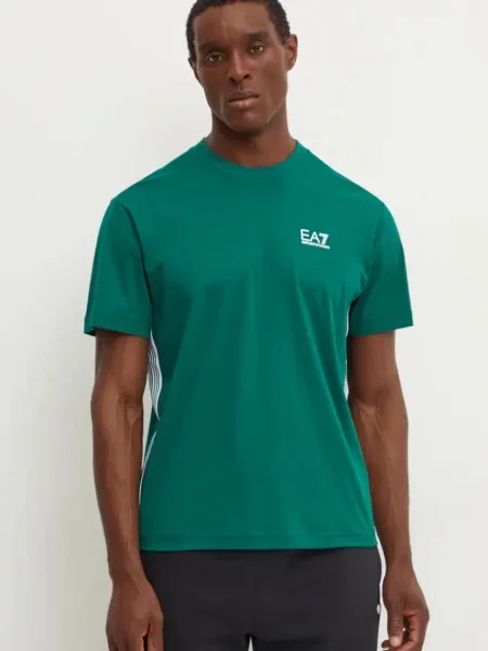 Kratka majica Emporio Armani zelena