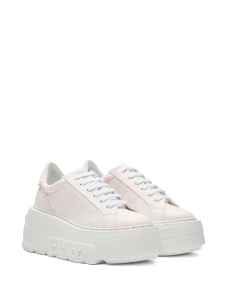 Sneakerși Casadei cu platformă roz