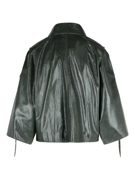 Geanta de piele Max Mara gri