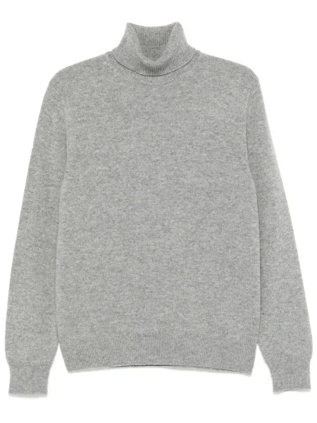 Sweter Zanone wełniany szary