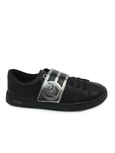 Sneakersy Guess skórzane czarne