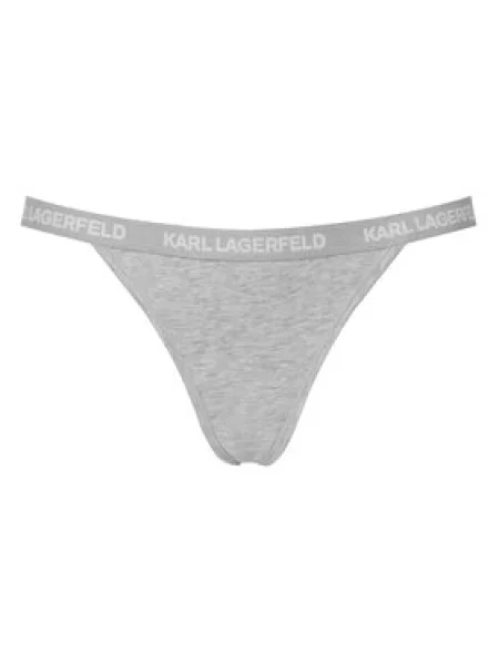 Karl Lagerfeld Nohavičky čierna / prírodná biela