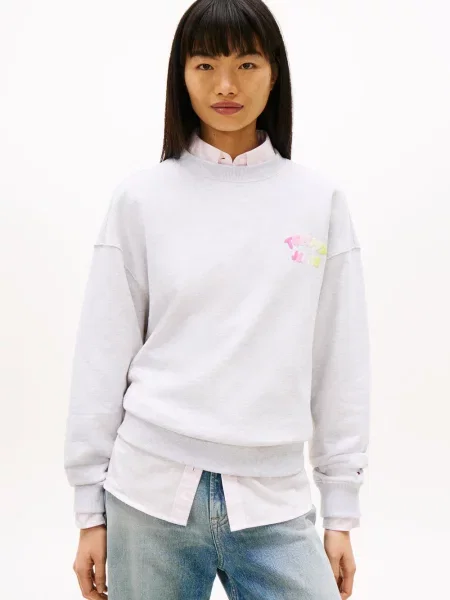 Tommy Jeans Bluza Kobiety S szary