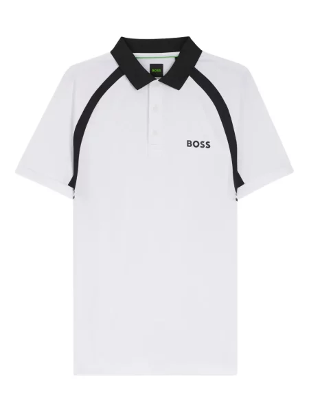 Tricou polo Boss alb