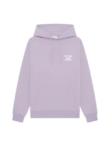 Bluza z kapturem Drole De Monsieur z kapturem fioletowa