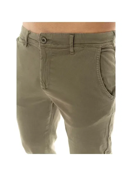Pantaloni chino Leone 1947 verde
