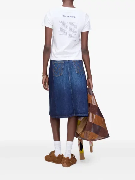 Aksamitna koszulka Marc Jacobs biała