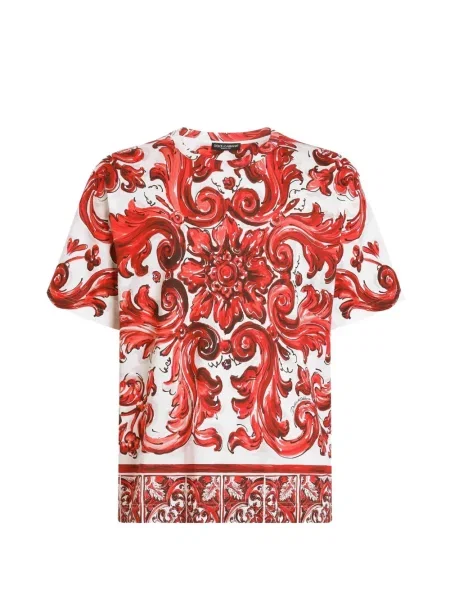 Tricou Dolce & Gabbana cu imagine roșu