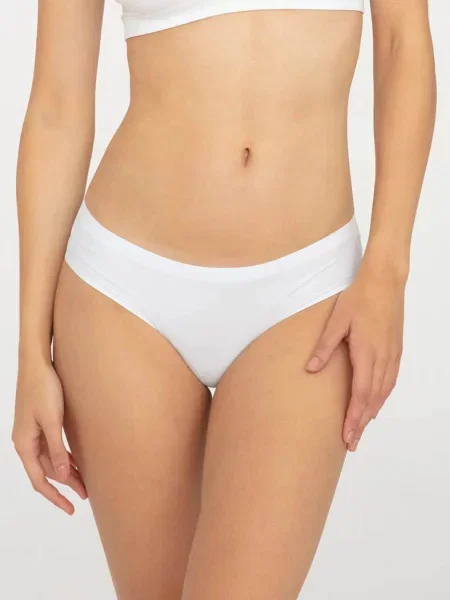 Женские однотонные трусики FIGI_GATTA_MINI_BIKINI_ULTRA_COMFORT білі