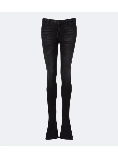 Blugi skinny Gucci cu talie joasă negru