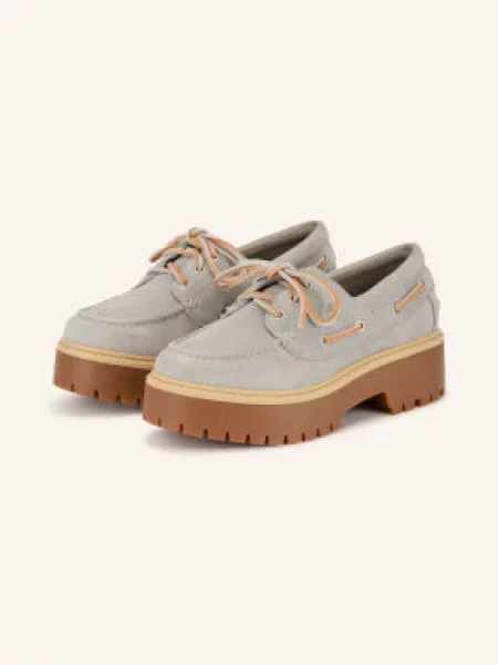 Timberland Lodní Mokasíny Stone Street šedá