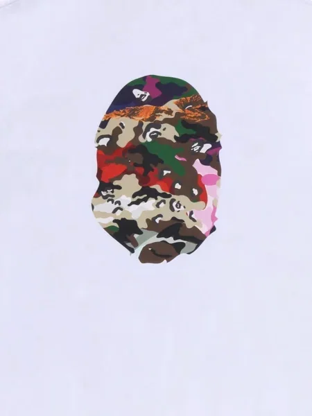 Tricou A Bathing Ape® cu imagine alb