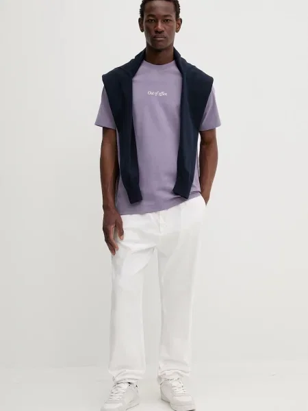 Футболка Marc O'polo с принтом фиолетовая