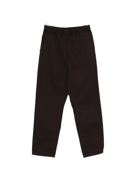 Pantaloni Carhartt Wip cu autograf maro
