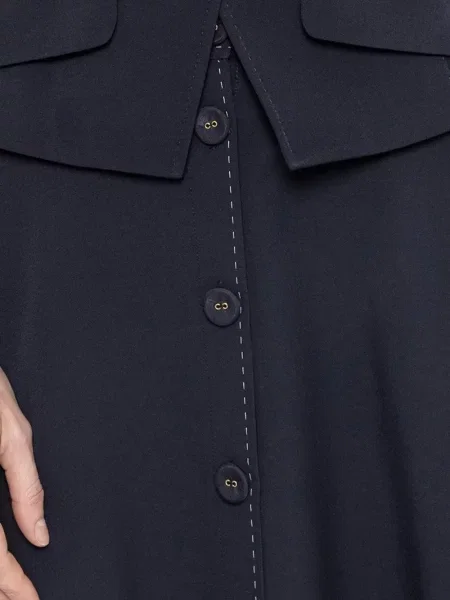 Fustă midi Nissa până la genunchi albastru