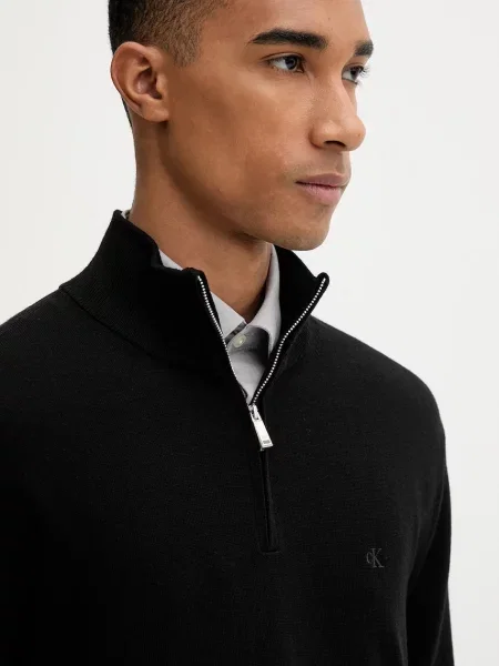 Calvin Klein pulóver férfi gyapjú fekete