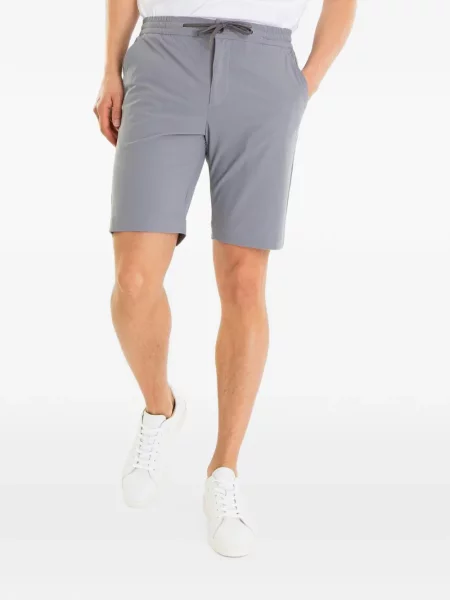 Bermude Valenza stretch cu cordon gri