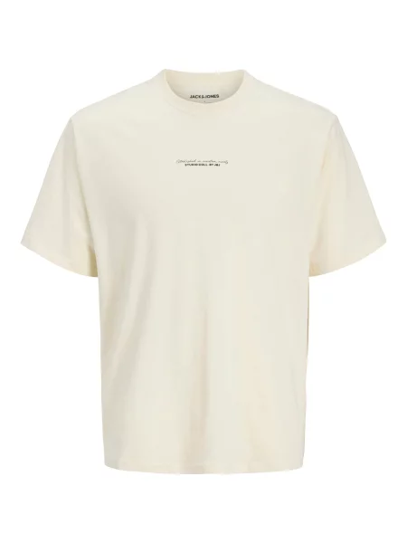 JACK & JONES Tricou Rikkie crem