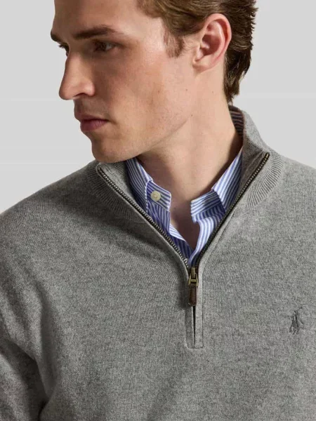 Polo Ralph Lauren sweter wełniany szary