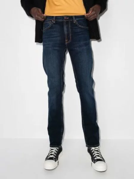 Džinsai Nudie Jeans mėlyna