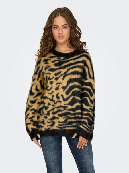 ONLY Pulover ONLWILD galben negru