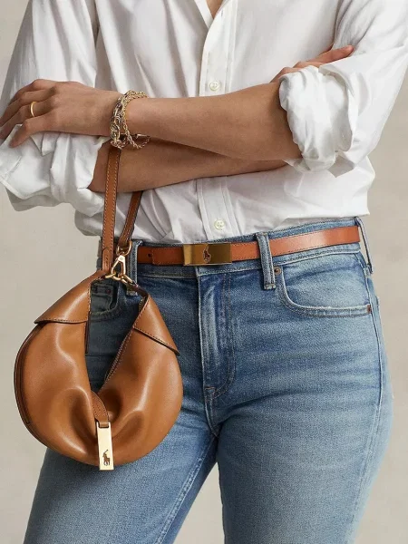 Кожаная сумка Polo Ralph Lauren