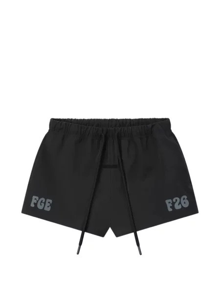Pantaloni scurți Fear Of God Essentials cu imagine cu cordon negru