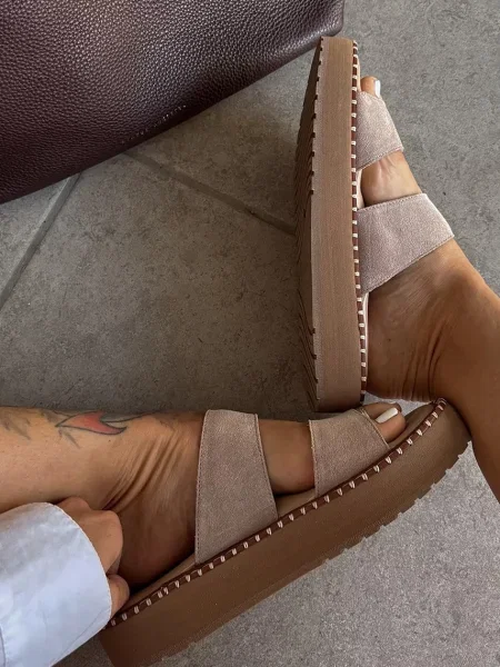 Замшевые шлепанцы Emu Australia