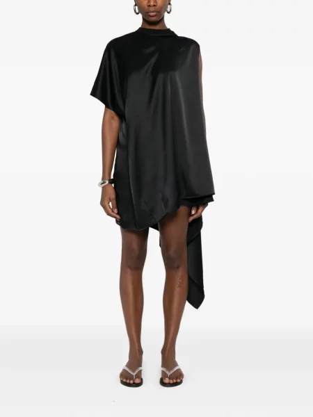 Rochie mini Coperni drapată de costum negru