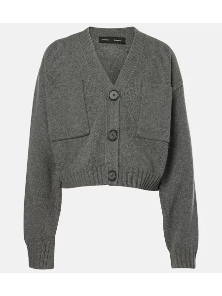 Cardigan Proenza Schouler de lână gri
