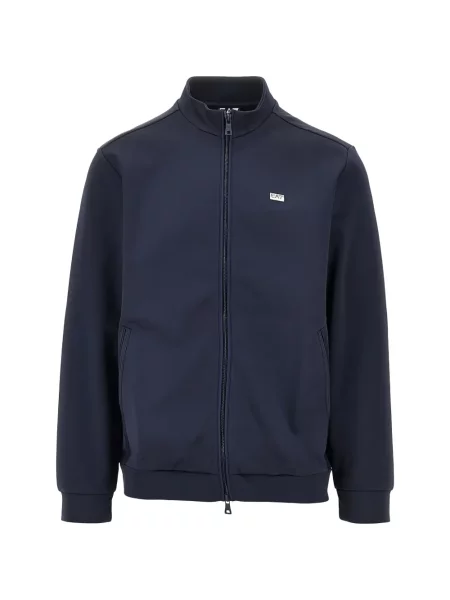 Geacă Ea7 Emporio Armani cu autograf albastru