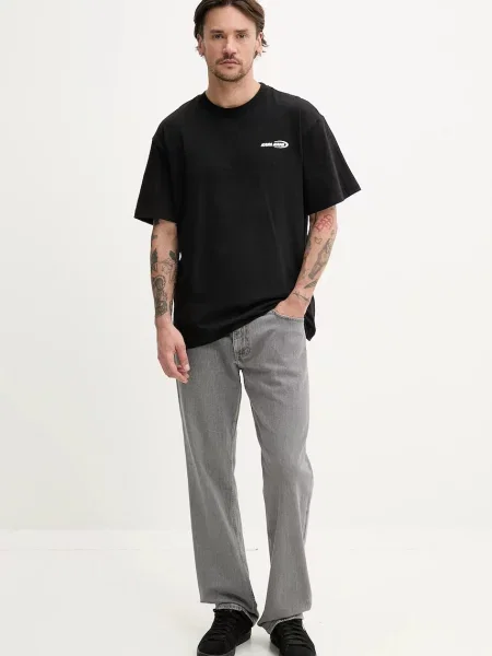 T-shirt z nadrukiem z logo Karl Kani czarna