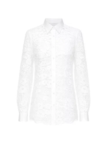 Koszula Vivetta w kwiatki koronkowa biała